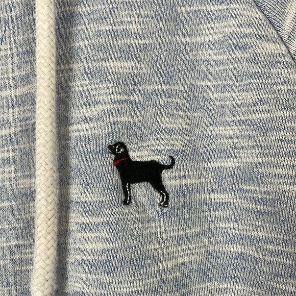 The Black Dog Drawstring Cowl Neck Long sleeve Pullover Womens S Sweatshirt Blue - Picture 4 of 9